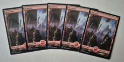 Magic The Gathering - MTG - Mountain - Battle for Zendikar - Full Art x 5 - NM - Image 1