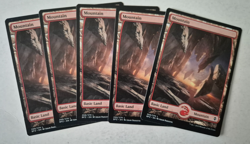 Magic The Gathering - MTG - Mountain - Battle for Zendikar - Full Art x 5 - NM - Image 1