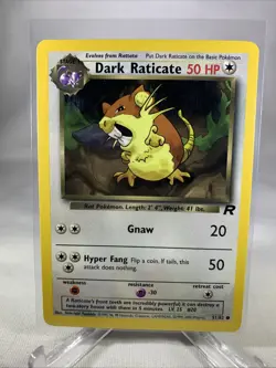 Dark Raticate 51/82 Pokemon Card Team Rocket - Common - Image 1