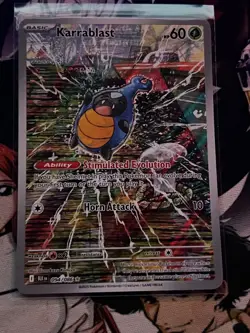 Pokemon Karrablast Illustration Rare Card 094/086 S&V Black Bolt English NM 🔥 - Image 1