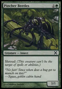 Pincher Beetles -Foil Light Play MTG 10th Edition - Image 1