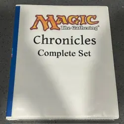 1995 MTG Magic The Gathering CHRONICLES Complete 125 Card Set in Binder Unplayed - Image 1