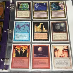1995 MTG Magic The Gathering CHRONICLES Complete 125 Card Set in Binder Unplayed - Image 3