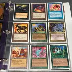 1995 MTG Magic The Gathering CHRONICLES Complete 125 Card Set in Binder Unplayed - Image 4