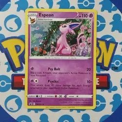 Espeon SWSH174 Black Star Promo Cosmos Holo NM Pokemon Card English - Image 1