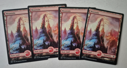 Magic The Gathering - MTG - Mountain - Battle for Zendikar - Full Art x 4 - NM - Image 1