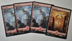 Magic The Gathering - MTG - Mountain - Battle for Zendikar - Full Art x 4 - NM - Image 1
