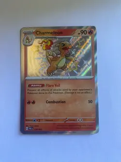 Charmeleon 110/091 Shiny Rare Paldean Fates NEAR MINT Pokemon Card - Image 1