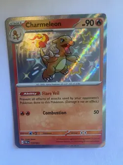 Charmeleon 110/091 Shiny Rare Paldean Fates NEAR MINT Pokemon Card - Image 3