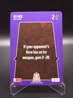 Ice Pick 2025 Bo Jackson Battle Arena Alpha Update Play Card #PL-90 - Image 1