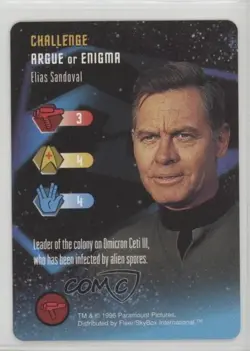 1996 Star Trek - The Card Game Challenge Elias Sandoval - Image 1