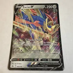 JUMBO Zacian V Oversized Promo Card 095/159 Crown Zenith Pokemon NM - Image 1