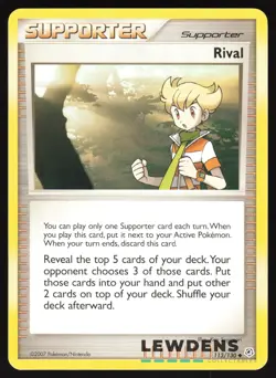 Rival - 113/130 - Uncommon - Diamond & Pearl Base - Pokemon Card - Image 1