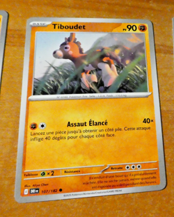 POKEMON RIVALITES DESTINEES CARD CARTE TIBOUDET 107/182 DRI FR MINT 2025 - Image 1