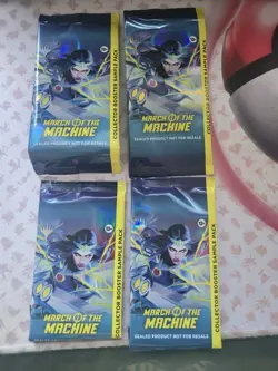 4 SAMPLE March Of The Machine Collector Booster SAMPLE Packs MTG - Image 2