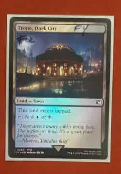Treno, Dark City - 290 - Foil - FIN - NM - MTG Magic the Gathering - Image 1