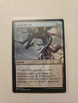 Spell Shrivel - Battle for Zendikar - LP - MTG Magic - Common - Instant - Image 1