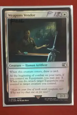 Weapon's Vendor - 40 - Foil - FIN - NM - MTG Magic the Gathering - Image 1