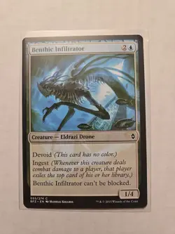 Benthic Infiltrator - Battle for Zendikar - LP - MTG Magic - Common - Creature - Image 1