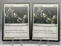 MTG Mass Calcify x 2 LP Shadowmoor 12/301 Magic: The Gathering - Image 1