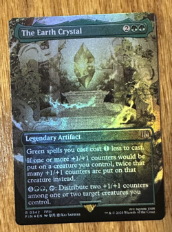 MTG Final Fantasy, The Earth Crystal - Borderless Foil - Image 1