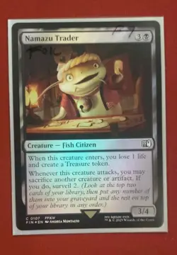 Namazu Trader - 107 - Foil - FIN - NM - MTG Magic the Gathering - Image 1