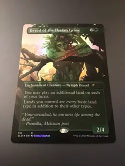MTG Secret Lair #191 Dryad of the Ilysian Grove Borderless Foil - Image 1