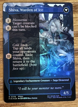 MTG Final Fantasy, Jill, Shiva's Dominant/Shiva, Warden of Ice - Borderless Foil - Image 2
