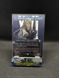 MTG Final Fantasy, Jill, Shiva's Dominant/Shiva, Warden of Ice - Borderless Foil - Image 1