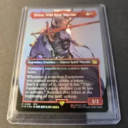 MTG Firion, Wild Rose Warrior 386 Borderless Foil Rare Final Fantasy FIN - Image 2