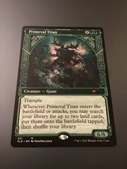 MTG Secret Lair #221 Primeval Titan Showcase NM - Image 1