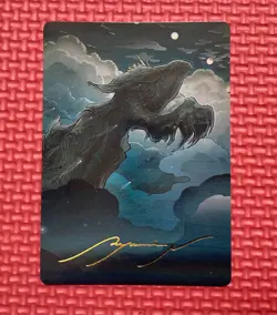 Sin, Spira's Punishment Art Card Gold-Stamped Signature Final Fantasy NM MTG - Image 1