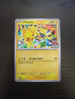 Pokemon 2025 World Championship Pikachu Black Star Promo SVP 225 - Image 1