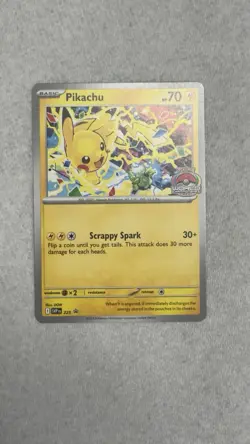 Pokemon 2025 World Championship Pikachu Black Star Promo SVP 225 - Image 1