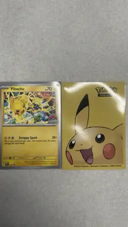 Pokemon 2025 World Championship Pikachu Black Star Promo SVP 225 - Image 3