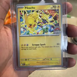 Pokemon 2025 World Championship Pikachu Black Star Promo SVP 225 - Image 1