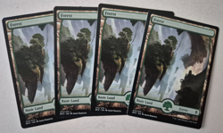 Magic The Gathering - MTG - Forest - Battle for Zendikar - Full Art x 4 - NM - Image 1