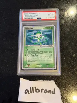 Pokemon Celebi ex EX Unseen Forces Ultra Rare #117 PSA 6 SWIRL - Image 1