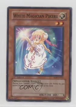 White Magician Pikeru 1st Ed. YuGiOh Spellcaster's Judgment #SD6-EN013 2006 - Image 1