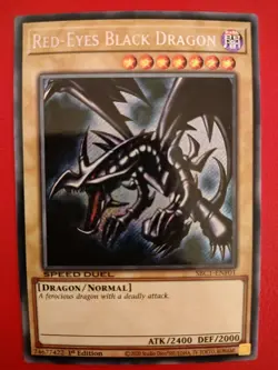 Yugioh Red-Eyes Black Dragon (Secret Rare) SBC1-ENF01 - Image 1