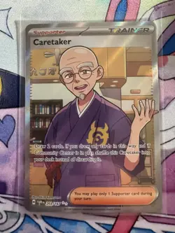 Caretaker - 203/167 - Full Art Secret Rare Twilight Masquerade Pokemon NM Card - Image 1