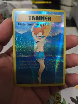 trainer full art Pop Out Sexy Card Holo Anime poke CUSTOM ART m7655 - Image 1
