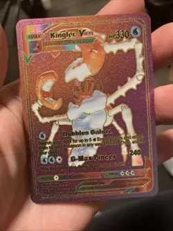 Kingler VMAX Brilliant Stars Holo Ultra Rare Pokemon TCG Card 029/172 - Image 1