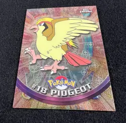 2000 Topps Chrome Pokemon Card Pidgeot #18 - NM - Image 2