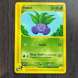 Oddish 122/165 Expedition Base Set Regular LP Pokemon Card TCG Vintage E-Series - Image 1