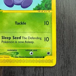 Oddish 122/165 Expedition Base Set Regular LP Pokemon Card TCG Vintage E-Series - Image 5