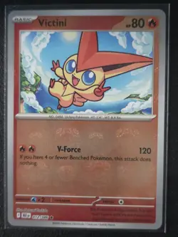 🐶💤 Victini 012/086 Pokemon Card - Black Bolt Master Ball Rare NM/M - Image 1
