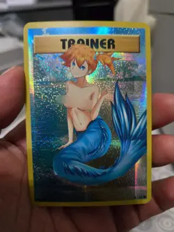 trainer full art Pop Out Sexy Card Holo Anime poke CUSTOM ART m5437 - Image 1