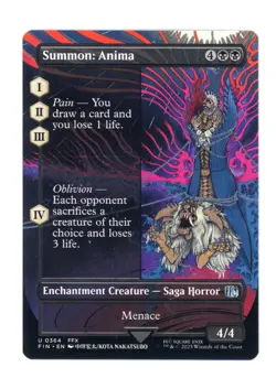 Summon: Anima Borderless U 0364 Regular - Final Fantasy MTG Card - NM - Image 1