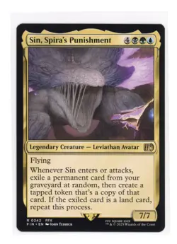 Sin, Spira's Punishment R 0242 Regular - Final Fantasy MTG Card - NM - Image 1